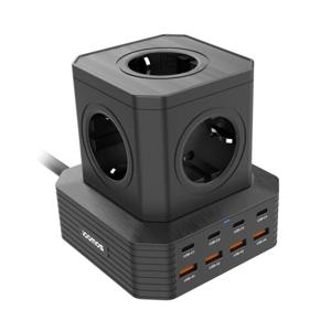 아이코모스 타워형 5구 PD 100W 초고속충전 USB C타입 멀티탭