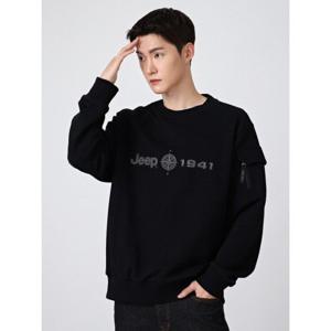 [지프] 소매 프린트 흘림 프린트 맨투맨 긴팔 티셔츠 JN3TSU863