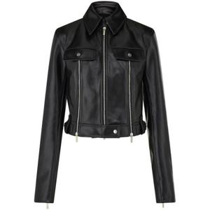 살바토레 페라가모 바이커 자켓 13G461 0781501 NEARG BLACK