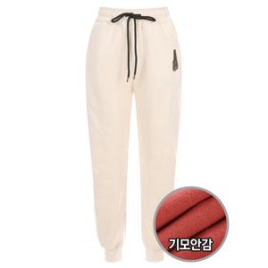 [샵앤]여성 방한 양기모 국산 좋은날 패치 트레이닝 조거 팬츠N WG-WPT-20196-크림
