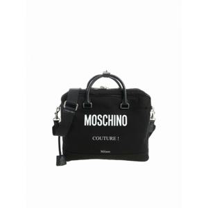 [MOSCHINO] 남성 토트 백 블랙 패브릭 핸드백 위드 패드락 742682031555 /8
