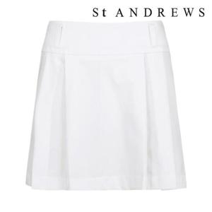 세인트앤드류스  (821D1PNA01WH) 여성 메탈 별 심볼 플리츠 미니 스커트