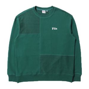 FILA 남성 루즈핏 배색 맨투맨_FS2POD3108X-DGR