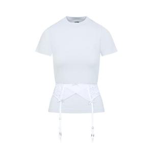 발렌시아가 반팔 티셔츠 828869TNVB2 WHITE