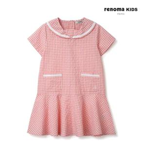 [레베끌레][레노마키즈] 썸머 마린 체크 원피스 / R2322O620