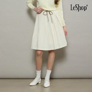 르샵  리본끈 디테일 주름 스커트 (BP3SK012A)
