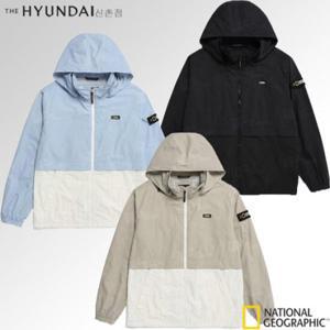 [내셔널지오그래픽]MW N231UJP070 공용 UNI 배색 후디 탈부착 바람막이 JP