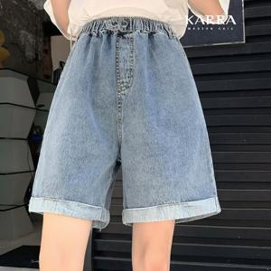 [카라]KARRA 투버튼롤업데님4부팬츠_A5M0023
