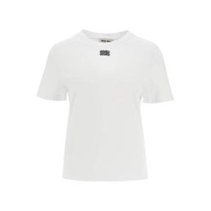 미우미우 반팔 티셔츠 MJN500 15OKF0009 White