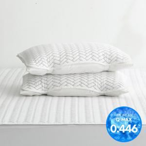 [애끌리아] 레그노 HR 3중직 밴딩 냉감 베개덮개 2장(50X70)