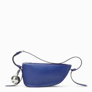 BURBERRY 미디엄 쉴드 블루 가죽 백 8078857146771/XF_BURBE-B7320