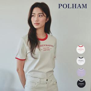 [폴햄] 여성) PHF2TS2140 여름 20수 코튼 링거 반팔티