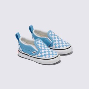 [반스]토들러 컬러 띠어리 체커보드 Slip-On 슬립온 벨크로 VN000D0TE2W1