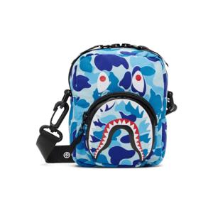 BAPE 메신저백 블루 미니 ABC 카모 샤크 메신저백 242546M170003