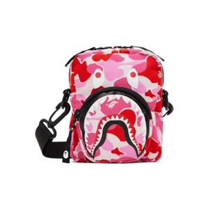 BAPE 메신저백 핑크 미니 ABC 카모 샤크 메신저백 242546M170001