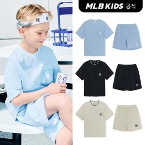 [MLB키즈 공식] 스포티브 베이직 우븐 포켓 티셔츠 세트 (3color) 7AS1B3153
