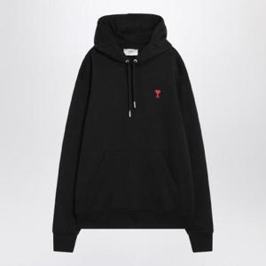AMI PARIS Black organic cotton Ami De Coeur sweatshirt BFUSW235730/Q_AMI-001