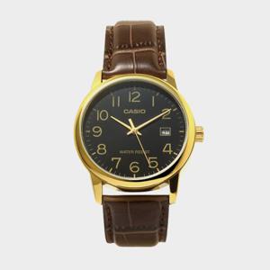 CASIO 카시오 MTP-V002GL-1B 남성시계 심플 가죽 손목시계