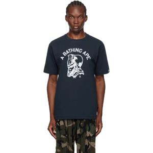BAPE 티셔츠 네이비 아카이브 그래픽 티셔츠 241546M213264