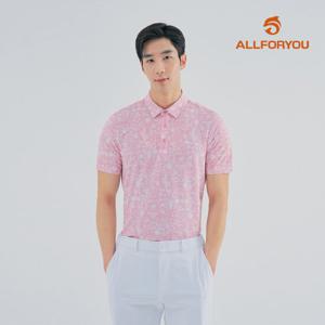 [올포유] [모델착장] 남성 알로하 프린트 카라 반팔 티셔츠 AMTYM3261-403