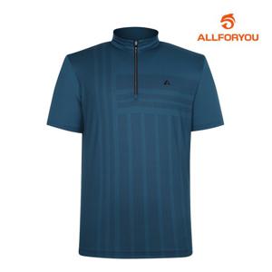 [올포유] 남성 도트 프린트 반집업 반팔 티셔츠 AMTHM4291-904