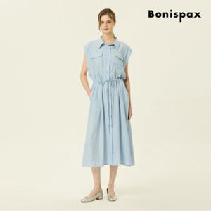 [보니스팍스] 허리 스트링 롱 원피스 (XP5OP012M0)