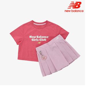 [뉴발란스]뉴발란스 키즈 여아 크롭티 스커트세트 NK9YE2807G-25