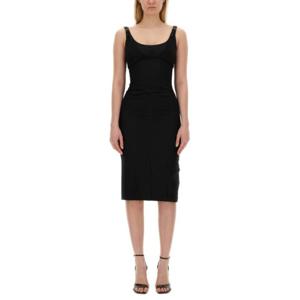 베르사체 미디 원피스 76HAO919 N0103899 BLACK