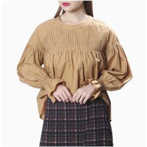 [시에로]핀턱디테일 셔링 블라우스 SF4SHF081