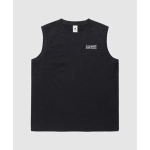 르꼬끄 유니 웨이브 선데이 루즈핏 슬리브리스 B1 QQ223SSL61 BLK OWT