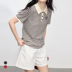 KARRA 프레피엠보라인티셔츠_A5M0565