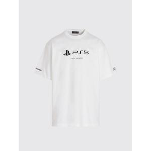 발렌시아가 반팔 티셔츠 651795 TKVF39040 WHITE