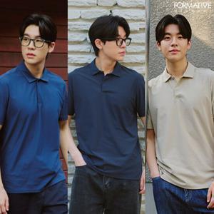 포머티브 25SS 최신상 남성 에어라이트 클래식핏 반팔 카라 티셔츠 3종