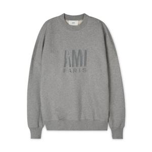 아미 남성 로고 그레이 맨투맨 USW003 731 055