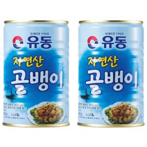 [유동] 자연산 골뱅이 통조림 400g x 2캔