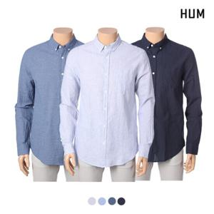 [HUM][HUM]남) 코튼린넨 베이직 셔츠(FHNECSL102P)