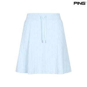 [핑골프]여성 로고 자가드 큐롯 스커트 (121D2PC387_BL)