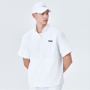 [FILA] 시어서커 반팔 아노락 (FS2JKG2408X_OWH)