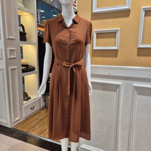 [BCBG] 비씨비지 가을24 미니 사각프린트 원피스 B4C7O676