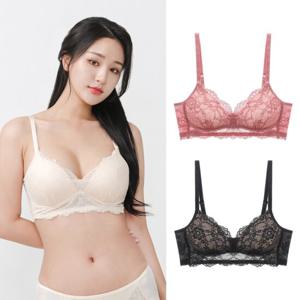 비너스 자스민 노와이어 몰드 레이스 브라 브라렛 JBR8003