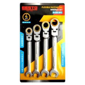 78507 플렉시블 라쳇렌치세트(4PCS) B-GW-4FS 복스