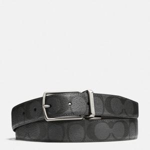 코치 하네스 버클 컷 토 사이즈 리버서블 벨트 30MM CQ016-CQ/BK 차쿨/플랫