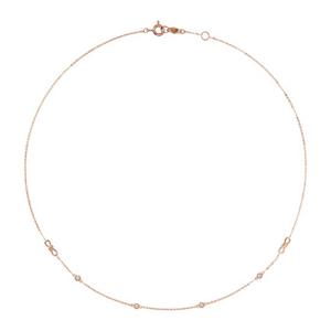 [스톤헨지]Love Knot 14K 큐빅 목걸이 SA24C44P