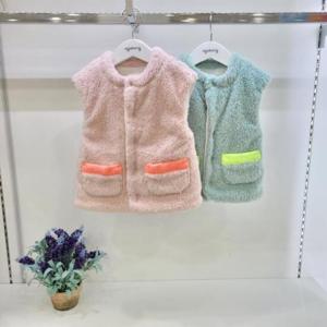 아가방갤러리 sh06 티티  플리스 배색 조끼 01O751302