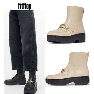 핏플랍 FITFLOP FFSO4F621CR 24FW F-루마 웨지 청키 여성 앵클부츠 크림