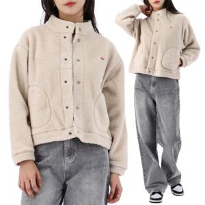 24FW 단톤 더블 페이스 보아 하이넥 플리스 자켓 DT-A0546 WFA CREAM