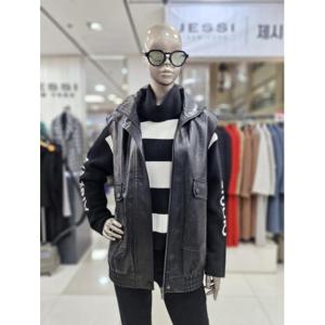 제시뉴욕 세이브존04 레더 하이넥 오버핏 조끼 bf15nlvq001000