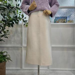 부루앤쥬디 sh06 스티치뒤트임스커트 WH BBRBSK104C