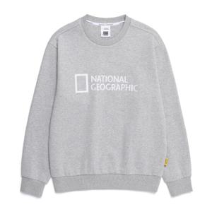 내셔널지오그래픽 N251USW911 폴하스 빅로고 베이직핏 맨투맨 M/GREY