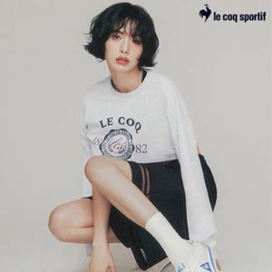 [르꼬끄] 여성 백매쉬 크롭 레이어드 셋업 QQ122LFS21